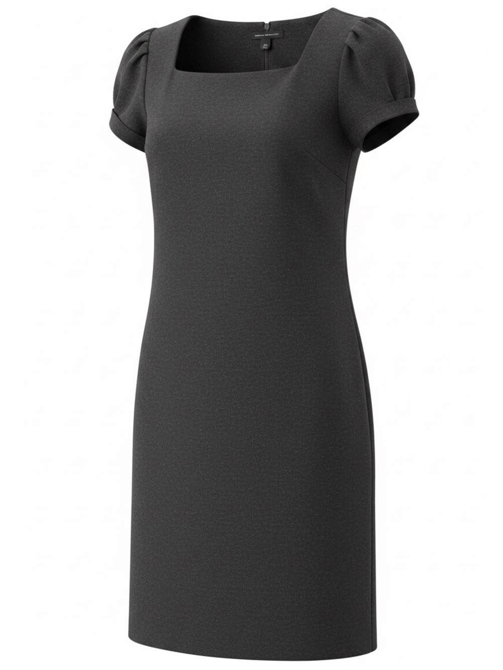 Vintage Y2K 2007 Banana Republic 100% Wool Classic Square Neck Sheath Dress